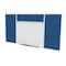 Ghent Combo Whiteboard/Bulletin, Mag Por/Vnyl, Styl E, 4 ft H x 8 ft W, Navy SPC48E-V-195 - alternate 1